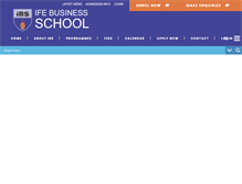Tablet Screenshot of ifebusinessschool.com